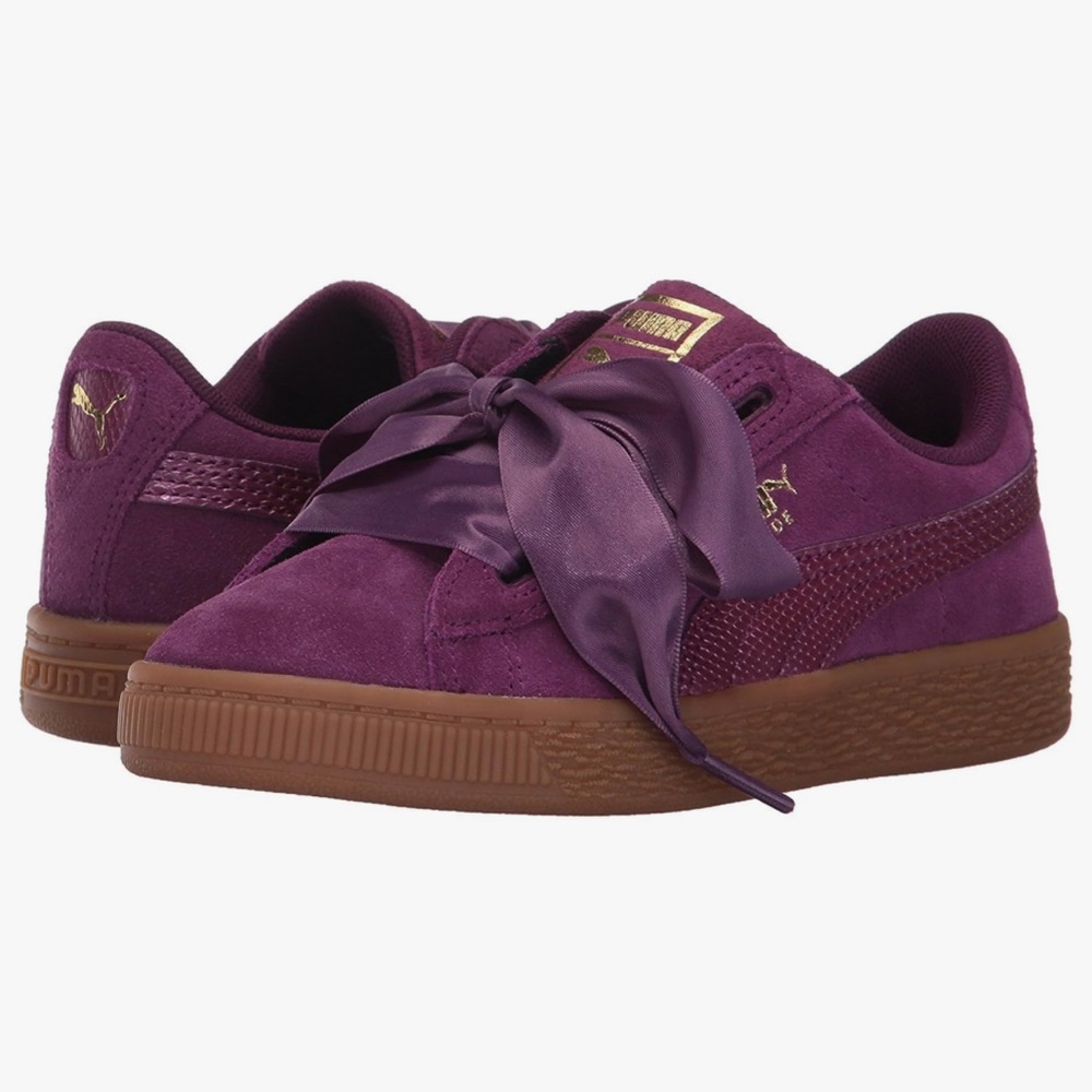 Puma Big Girls' SZ 4 Suede Heart SNK Casual Sneakers NWOT

Dark Purple